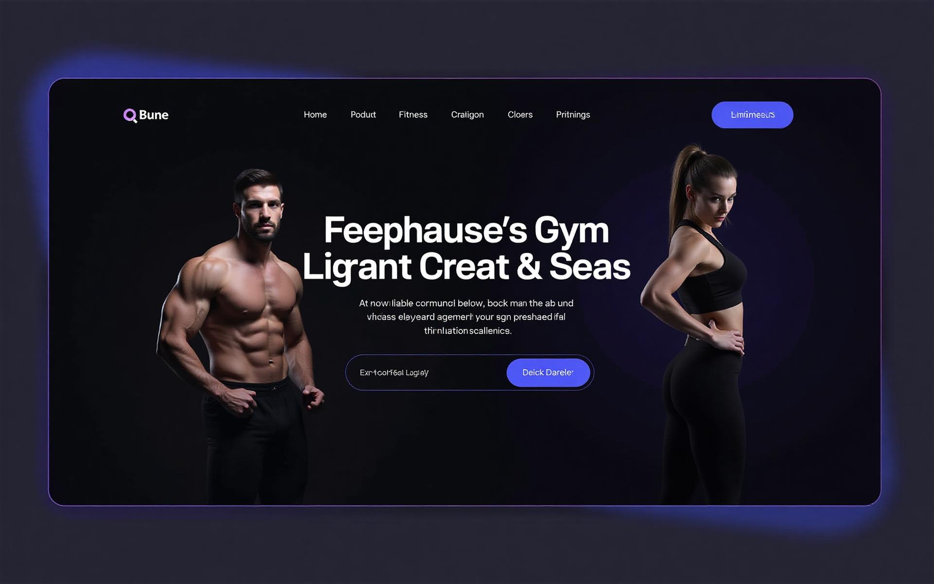 Modern gym website designed by MyGymDesk after redesign